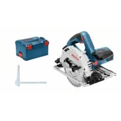 Bosch Professional Bosch Handkreissäge GKS 55+ GCE, 1 X Kreissägeblatt, Zubehör, L-BOXX
