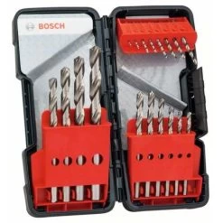 Bosch 18-tlg. Metallbohrer-Set, Toughbox, HSS-G, DIN 338, 135°, 1–10 mm