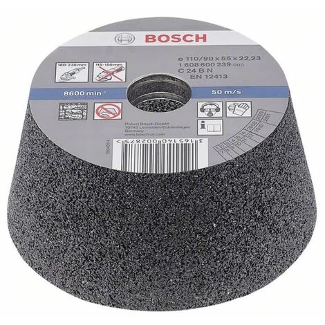 Bosch Schleiftopf. Konisch-Stein/Beton 90 Mm. 110 Mm. 55 3 Bosch Schleiftopf. Konisch-Stein/Beton 90 Mm. 110 Mm. 55