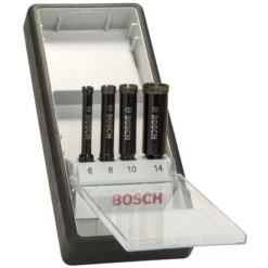 Bosch Fliesenbohrer 6-14mm Diamantnassbohrer-Set RobustLine 4 Tlg.