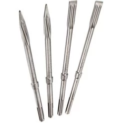 Bosch 4-teiliges SDS-Max Meißel-Set Kunststoffröhre