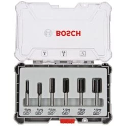 Bosch Nutfräser-Set. 6-mm-Schaft. 6-teilig