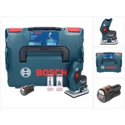 Bosch GKF 12V-8 Professional Akku Kantenfräse 12 V + 1x Akku 3,0 Ah + L-Boxx - Ohne Ladegerät