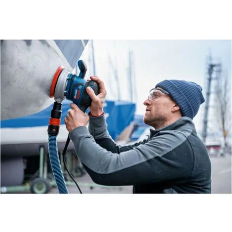 Bosch Professional Bosch Exzenterschleifer GEX 40-150, Mit Schleifblatt M480, Schleifteller, L-BOXX 5 Bosch Professional Bosch Exzenterschleifer GEX 40-150, Mit Schleifblatt M480, Schleifteller, L-BOXX – Bild 3