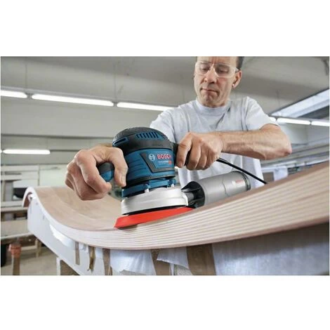 Bosch Professional Bosch Exzenterschleifer GEX 40-150, Mit Schleifblatt M480, Schleifteller, L-BOXX 6 Bosch Professional Bosch Exzenterschleifer GEX 40-150, Mit Schleifblatt M480, Schleifteller, L-BOXX – Bild 4