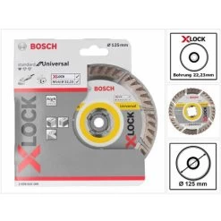 Bosch Expert X-LOCK Diamanttrennscheibe Standard For Universal 125 X 22,23 Mm 1 Stk. ( 2608615166 )