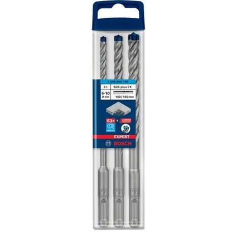 Bosch Expert SDS Plus-7X Hammerbohrer-Set, 6/8/10 mm, 3-tlg. 5 Bosch Expert SDS Plus-7X Hammerbohrer-Set, 6/8/10 mm, 3-tlg. – Bild 3