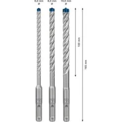 Bosch Expert SDS Plus-7X Hammerbohrer-Set, 6/8/10 mm, 3-tlg. 9 Bosch Expert SDS Plus-7X Hammerbohrer-Set, 6/8/10 mm, 3-tlg. -Werkzeug Bosch Geschäft 33815026 4