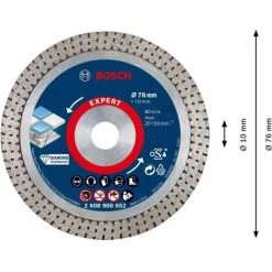 Bosch EXPERT HardCeramic 76 mm Diamanttrennscheiben 76 X 1,5 X 10 mm, Für Mini-Winkelschleifer 11 Bosch EXPERT HardCeramic 76 mm Diamanttrennscheiben 76 X 1,5 X 10 mm, Für Mini-Winkelschleifer -Werkzeug Bosch Geschäft 36843992 5