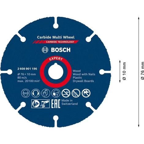 Bosch Expert Carbide Multi Wheel Trennscheibe 76 Mm 10 Mm Multi Material 4 Bosch Expert Carbide Multi Wheel Trennscheibe 76 Mm 10 Mm Multi Material – Bild 2