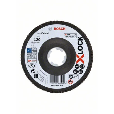 Bosch Accessories 2608619204 X-LOCK Durchmesser 125 Mm Bohrungs-Ø 22.23 Mm 1 St. 3 Bosch Accessories 2608619204 X-LOCK Durchmesser 125 Mm Bohrungs-Ø 22.23 Mm 1 St.