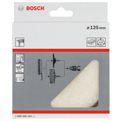 Bosch Accessories 1609200245 Polierhaube, 125 Mm Durchmesser 125 Mm 1 St. 4 Bosch Accessories 1609200245 Polierhaube, 125 Mm Durchmesser 125 Mm 1 St. – Bild 2