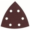 Bosch Accessories 2607019488 Deltaschleifpapier Mit Klett, Gelocht Körnung 60 Eckmaß 93 Mm 25 St.