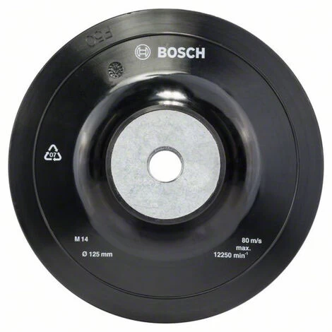 Bosch Accessories 1608601033 Stützteller Standard, M14, 125 mm, 12 500 U/min Durchmesser 125 Mm 3 Bosch Accessories 1608601033 Stützteller Standard, M14, 125 mm, 12 500 U/min Durchmesser 125 Mm