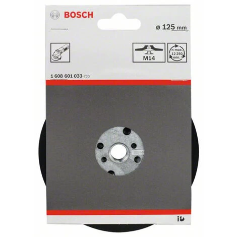 Bosch Accessories 1608601033 Stützteller Standard, M14, 125 mm, 12 500 U/min Durchmesser 125 Mm 4 Bosch Accessories 1608601033 Stützteller Standard, M14, 125 mm, 12 500 U/min Durchmesser 125 Mm – Bild 2