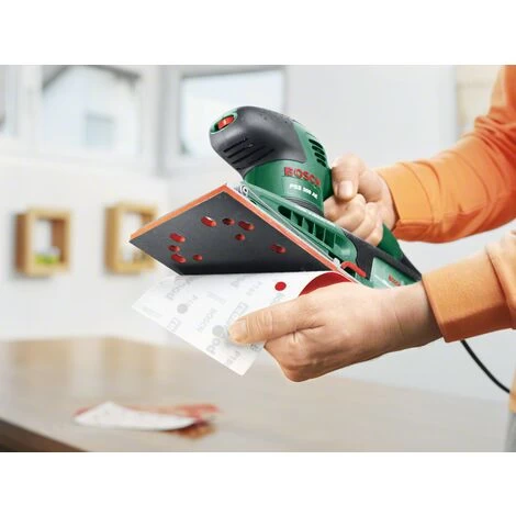 Bosch Schwingschleifer PSS 300 AE (250 Watt, 1 Schleifblatt P120, Bosch Microfilter, Schleiffläche: 262 Cm²) 5 Bosch Schwingschleifer PSS 300 AE (250 Watt, 1 Schleifblatt P120, Bosch Microfilter, Schleiffläche: 262 Cm²) – Bild 3