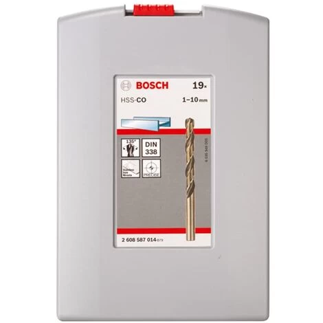 Bosch ProBox Metallbohrer-Set HSS-Co, DIN 338 19 Tlg 1,0 - 10,0 Mm Für Edelstahl 5 Bosch ProBox Metallbohrer-Set HSS-Co, DIN 338 19 Tlg 1,0 - 10,0 Mm Für Edelstahl – Bild 3