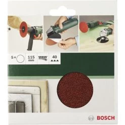 Bosch Accessories 2609256B47 Schleifpapier Für Schleifteller Ungelocht Körnung 60, 120, 180 (Ø) 12